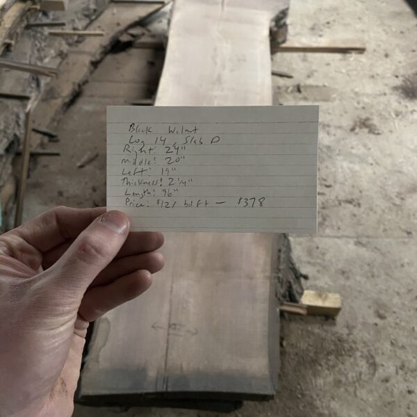 Walnut - Log 14 Slab D (Copy) - Image 2