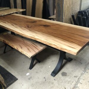 9' long sycamore live edge table