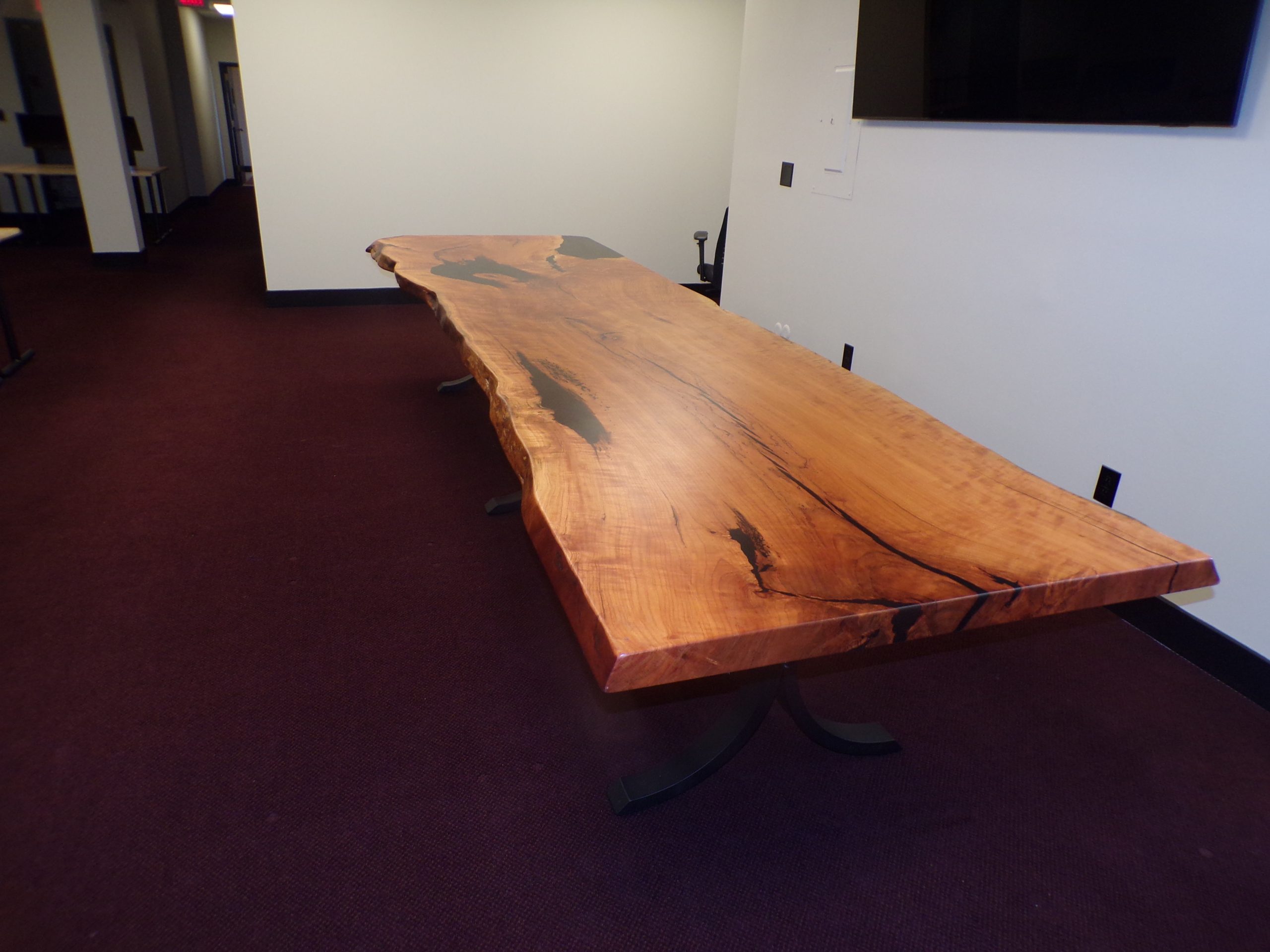 14' x 48'' Figured Cherry with black epoxy - Image 5