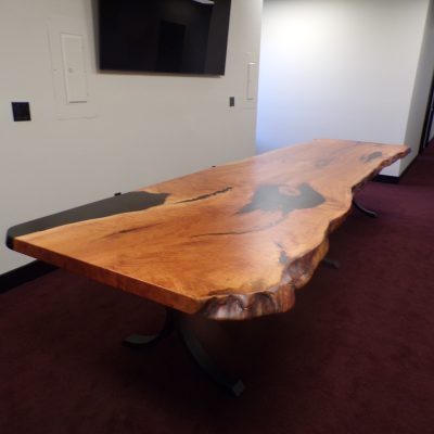 14' x 48'' Figured Cherry with black epoxy