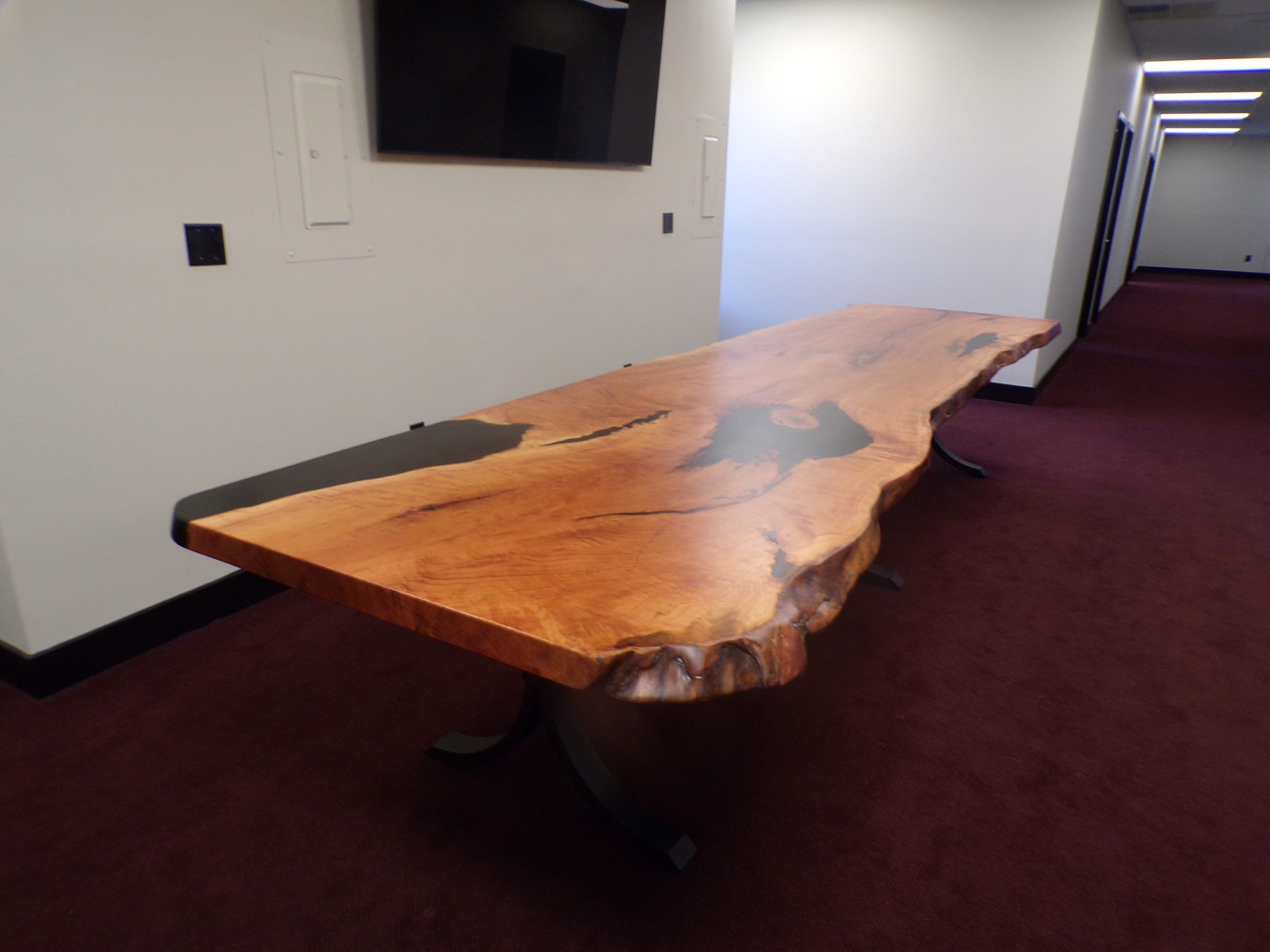 14' x 48'' Figured Cherry with black epoxy