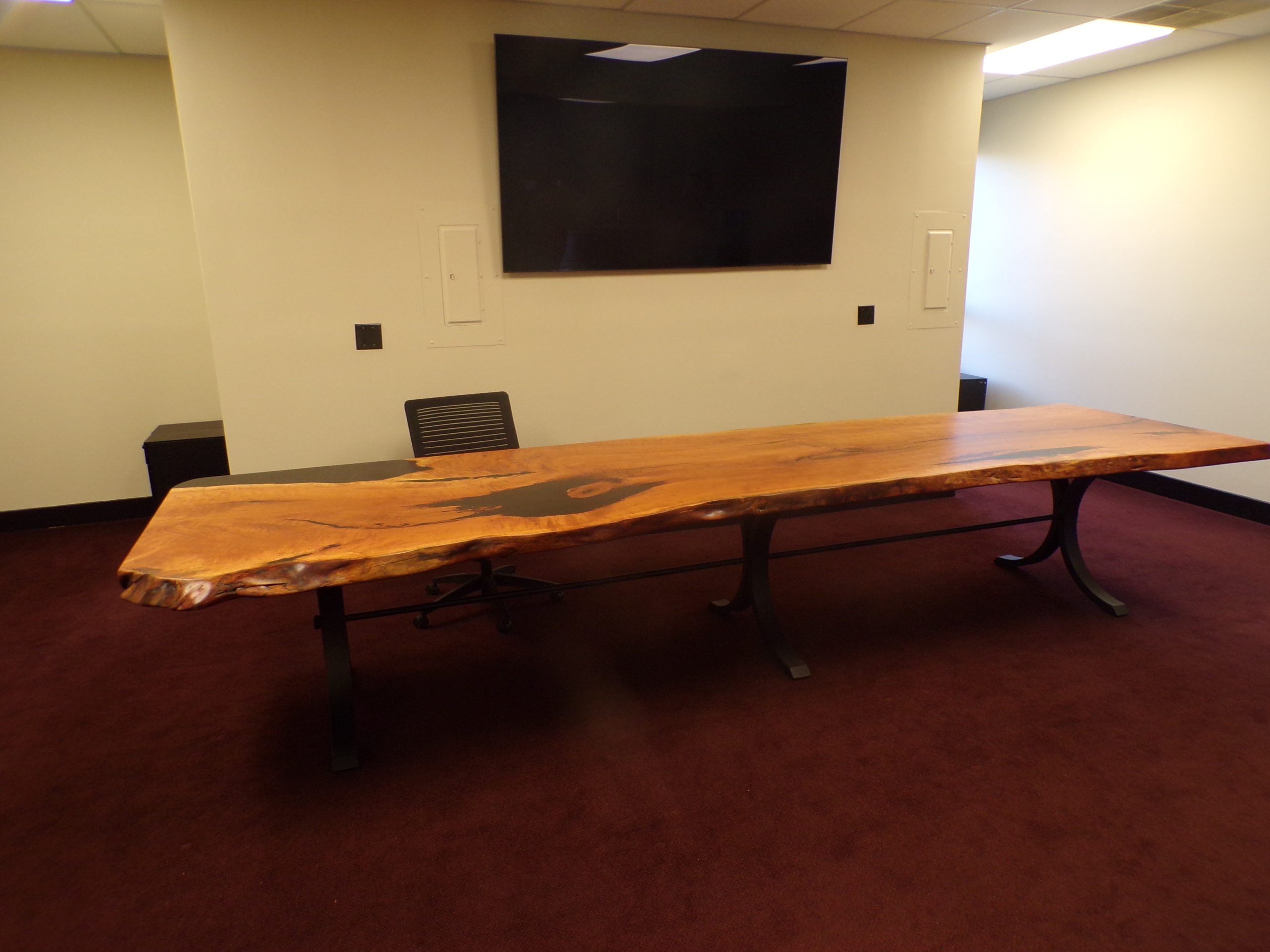 14' x 48'' Figured Cherry with black epoxy - Image 4