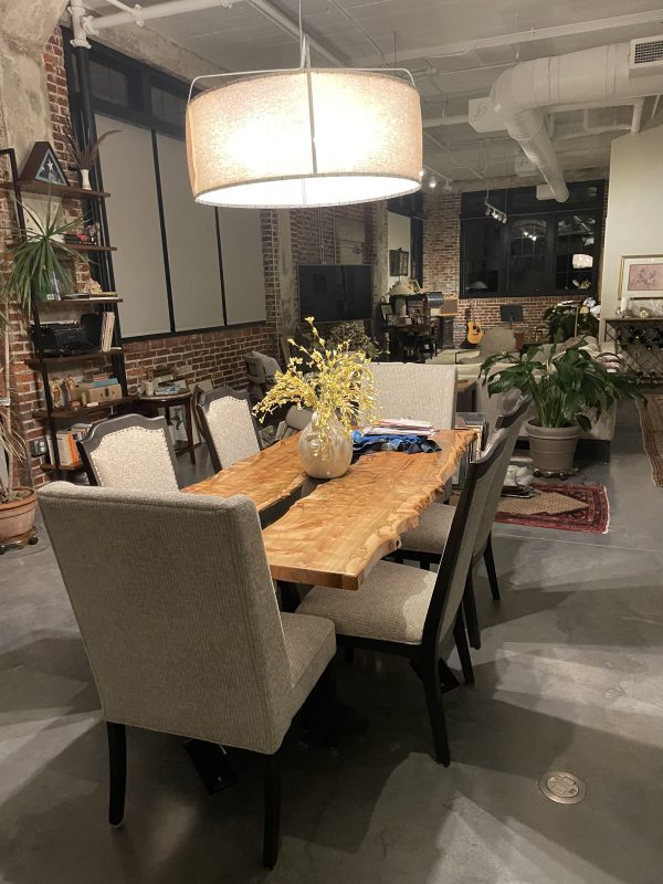 6' Figured Maple Table Black River Live Edge
