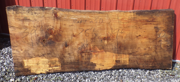 Live Edge Maple Slab 25D